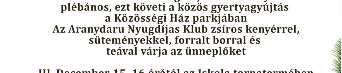 adventi programok